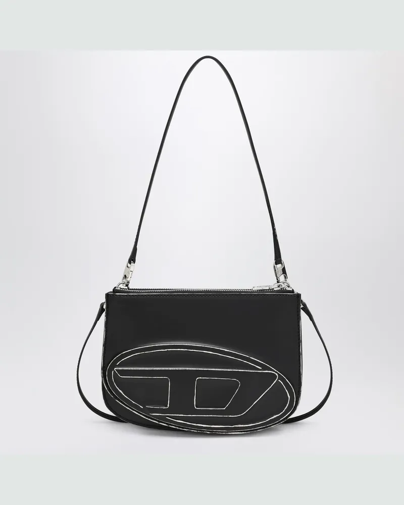 Diesel Umhängetasche 1DR Twin schwarz/silber 