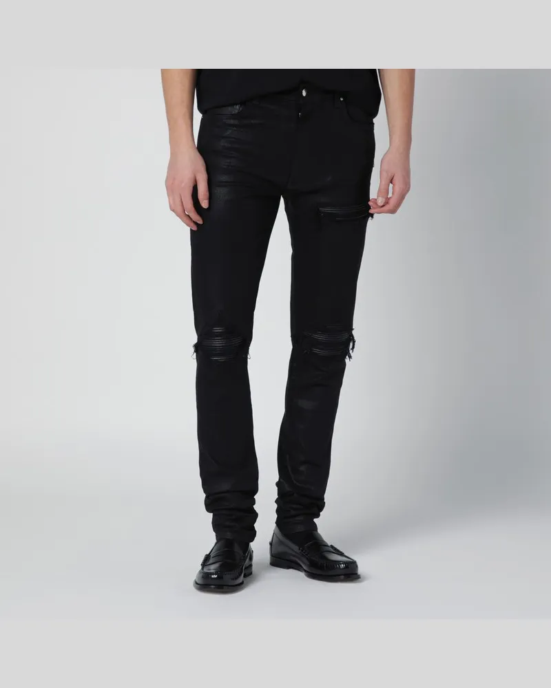 Amiri Schwarze Wax Skinny-Jeans Schwarz