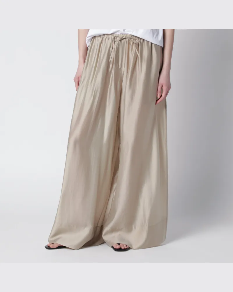 Entire Studios Vento-Hose mit weitem Bein in Champagnerfarbe Beige