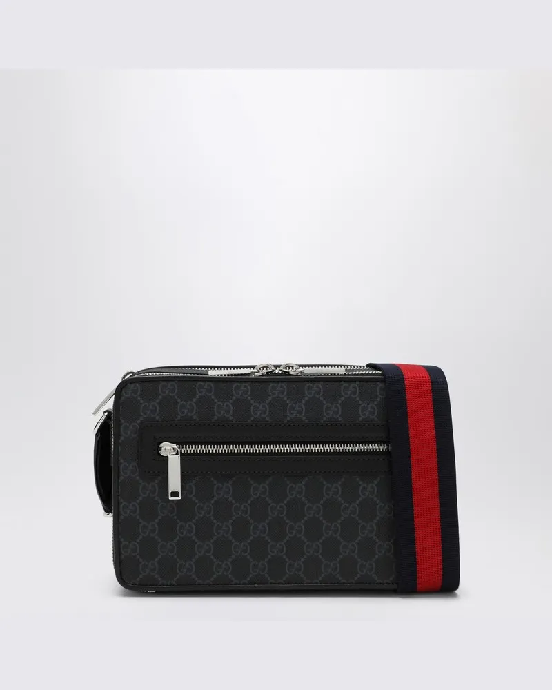 Gucci Mittlere GG schwarze Schultertasche Schwarz