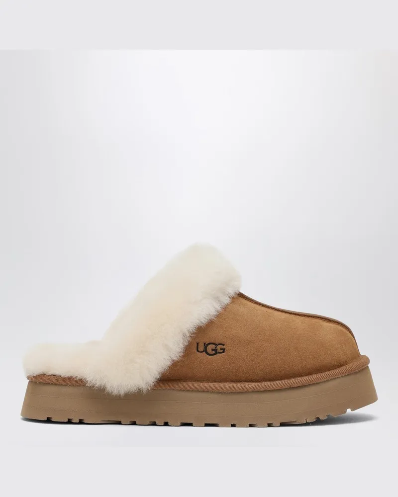 UGG Disquette-Pantoffeln in Kastanienbraun Braun