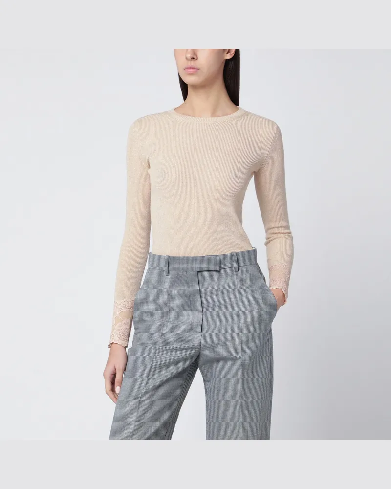 Valentino Garavani Kaschmirpullover in Alabasterfarbe 