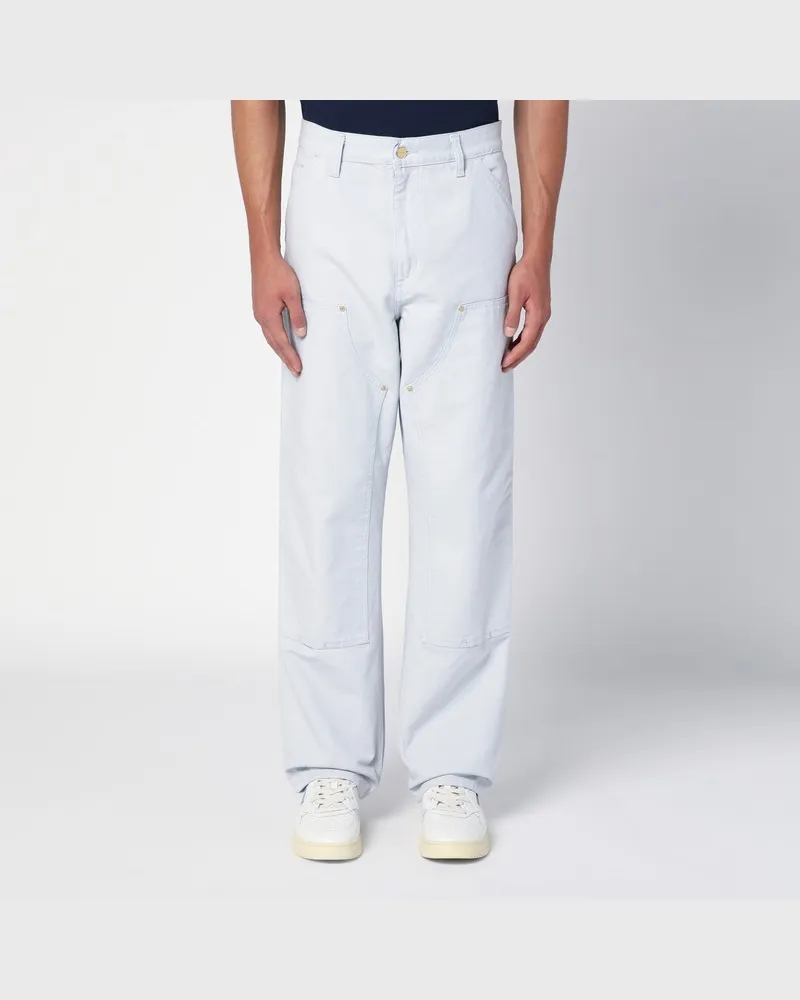 Carhartt WIP Hose Double Knee Basalt Weiß