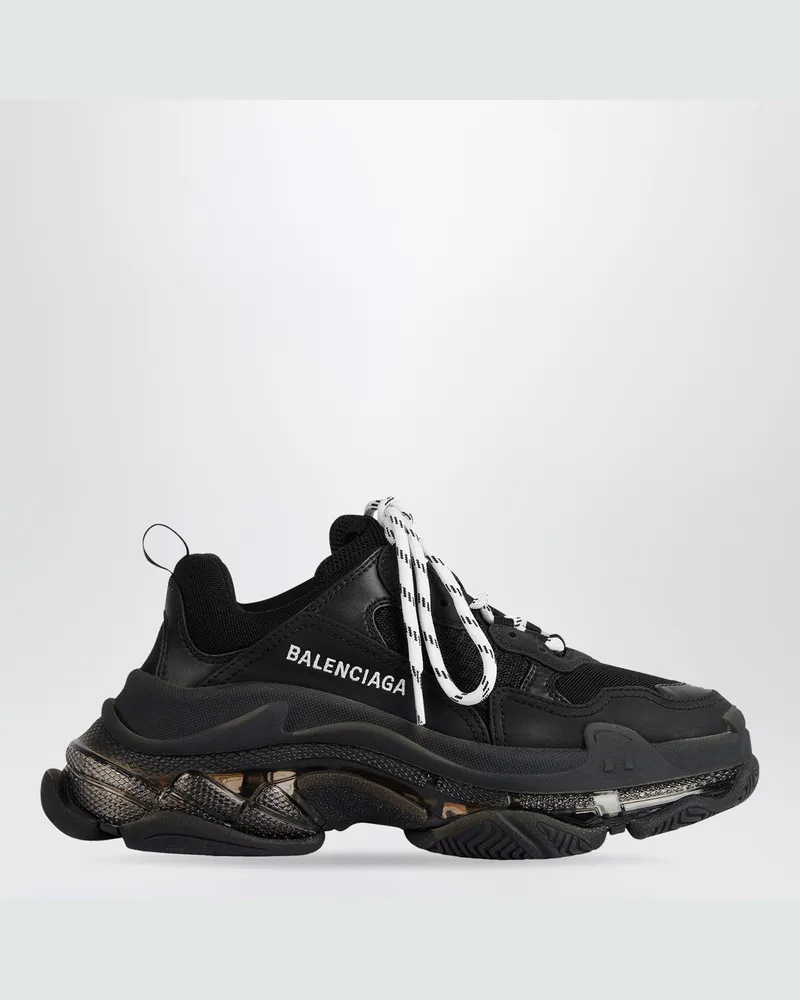 Balenciaga Triple S Sneaker mit transparenter Sohle schwarz Black