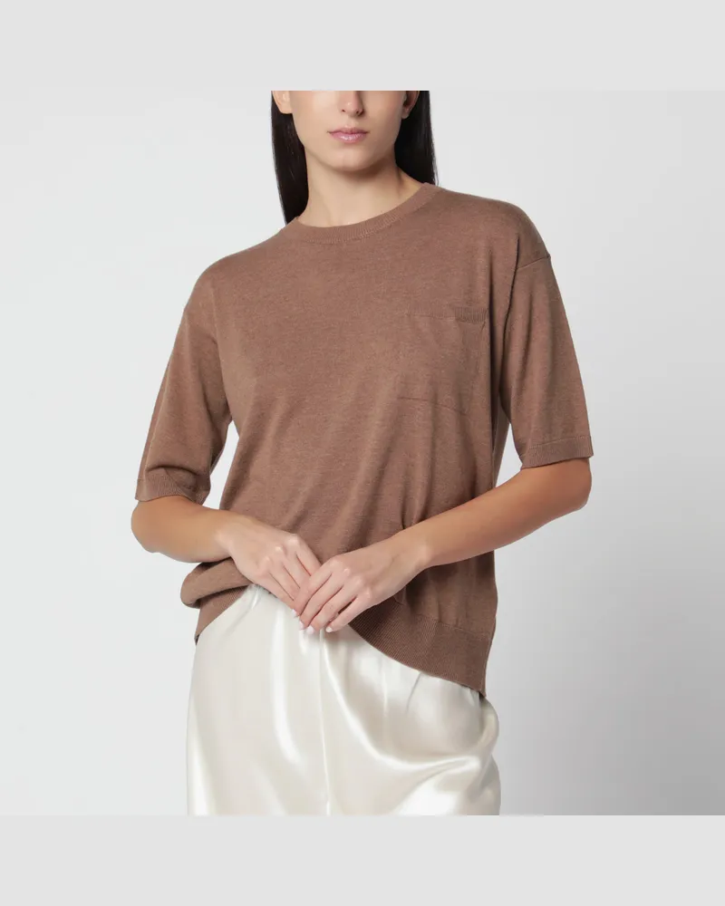 Max Mara Aurelia Kamelfarbener Wollpullover Brown