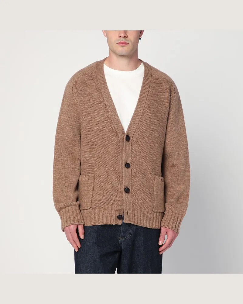 Bottega Veneta Kamelwollcardigan Beige
