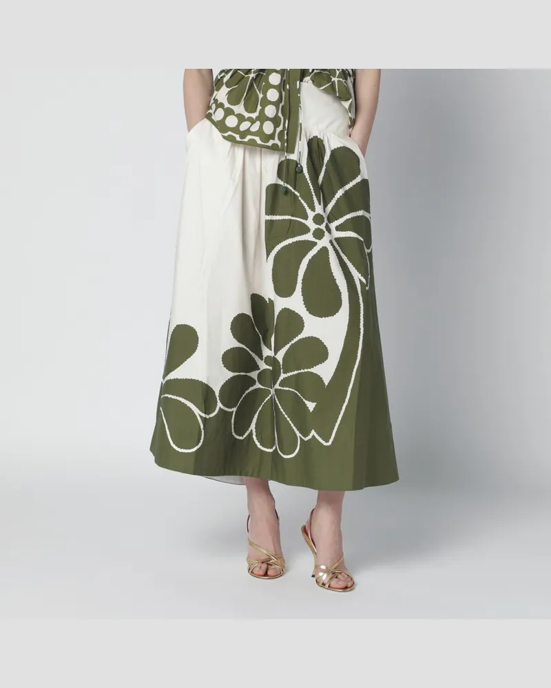 FARM Rio Palermo-Maxirock mit grünem Print 