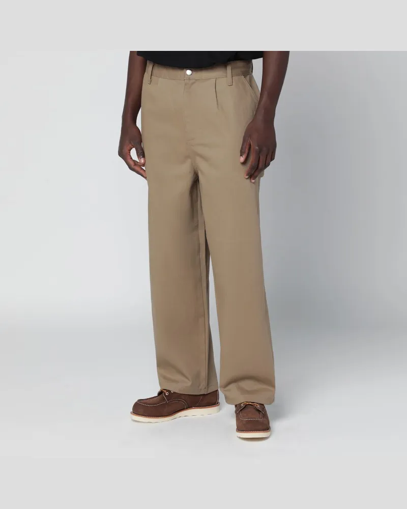 Carhartt WIP Holden Hose in Beige Leather Braun