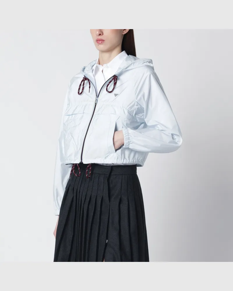 Prada Kristallfarbene Jacke aus Re-Nylon Light