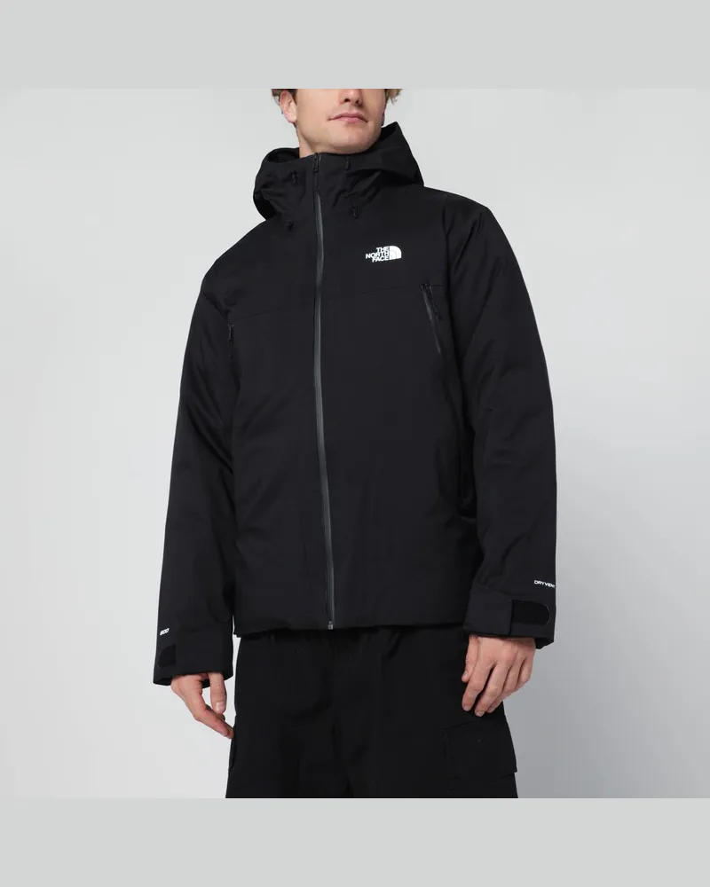 The North Face Schwarze Mountain Range Daunenjacke mit Kapuze Schwarz
