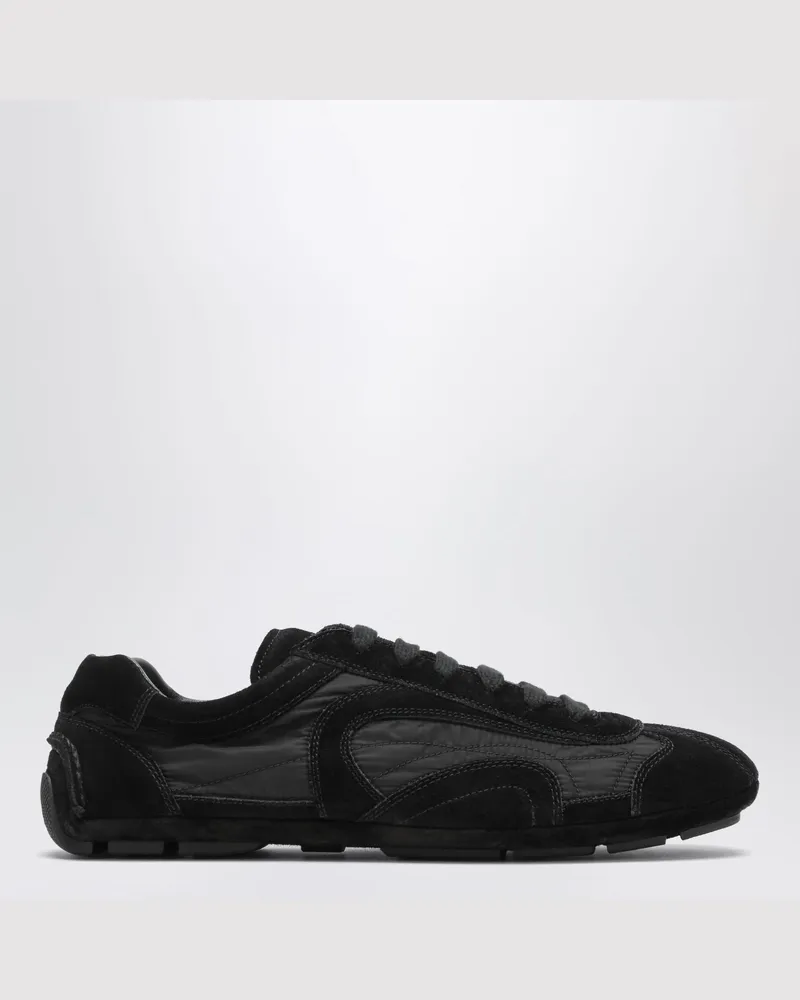 Prada Montecarlo Sneaker aus Leder und Funktionsmaterial Black