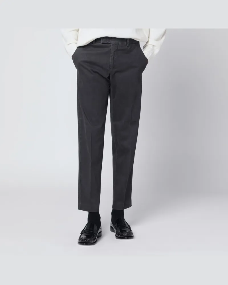PT TORINO Graue Baumwollhose Grau