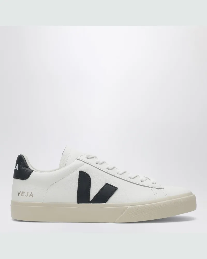 VEJA Campo Sneaker aus weißem und schwarzem Leder White