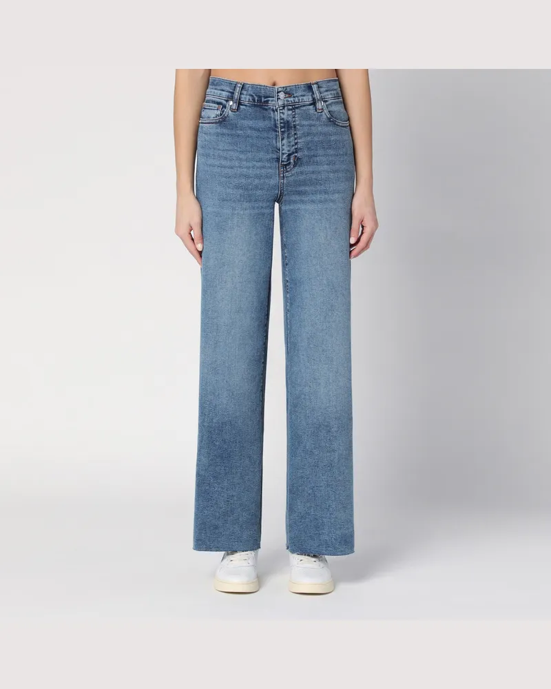 Frame Denim Blaue Jeans aus Super-Stretch-Denim 