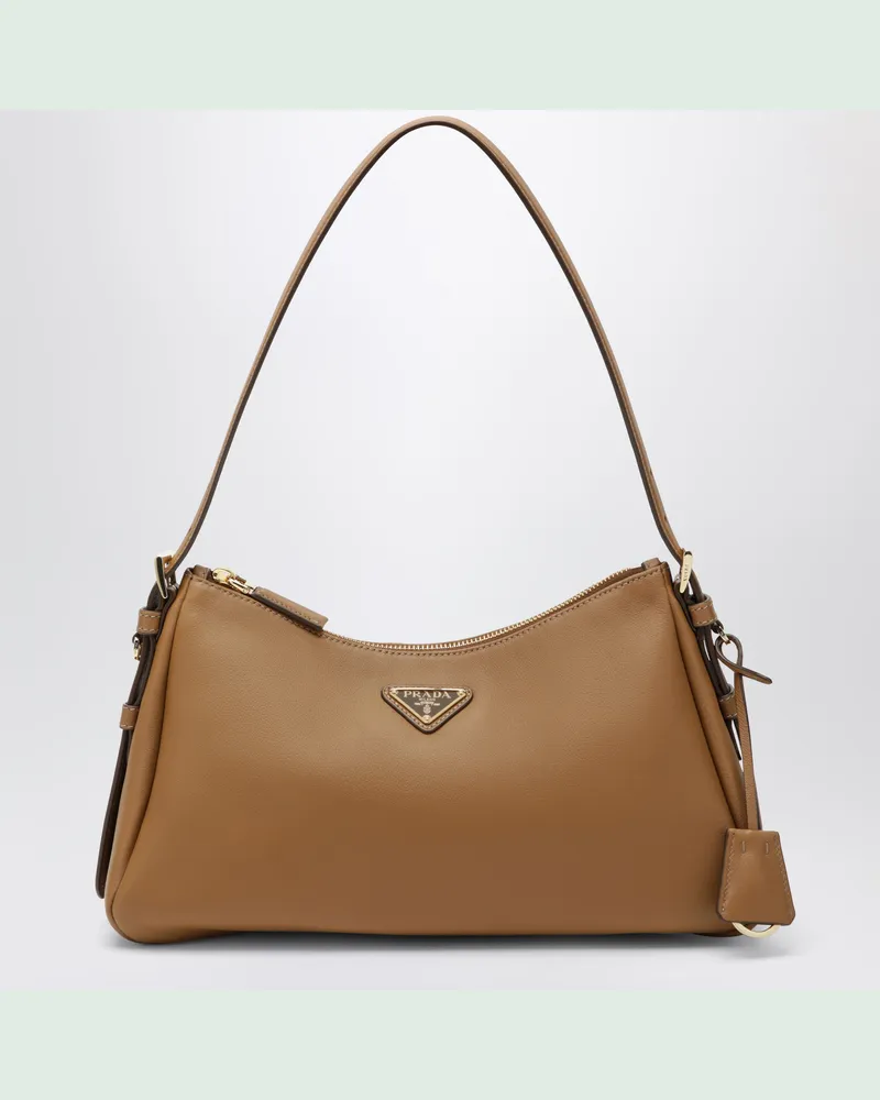 Prada Mittelgroße  Aimée Tasche in Karamell aus Leder Brown