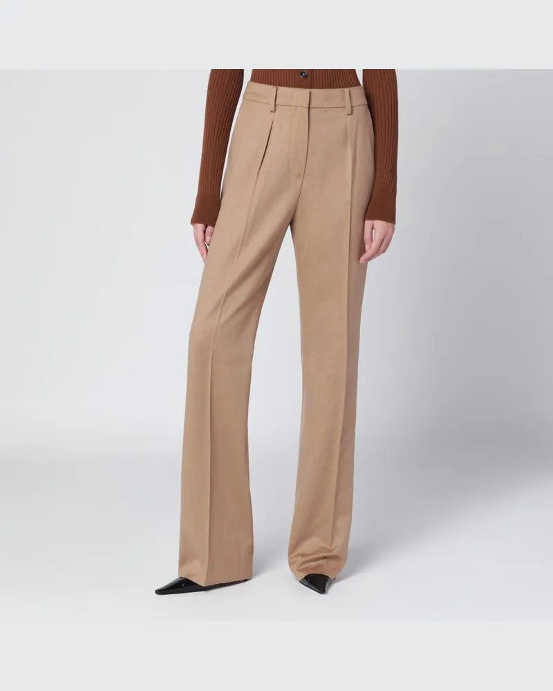 Max Mara Beige Hose aus Kamelhaar Beige