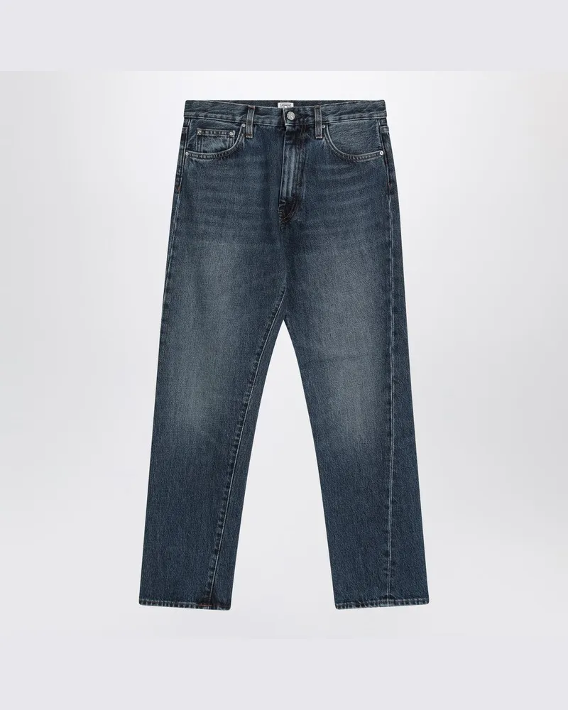 Totême Jeans aus Bio-Denim mit ausgewaschener Optik Blau