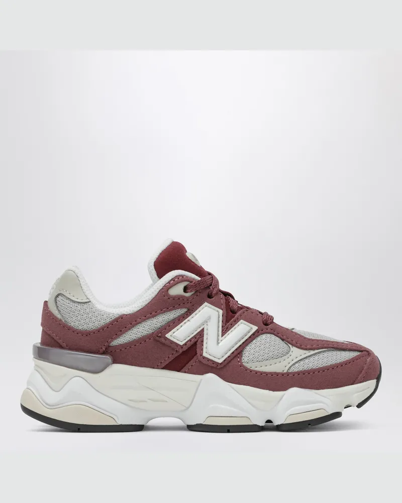 New Balance 9060 LACE Sneaker Washed Burgundy/White Red