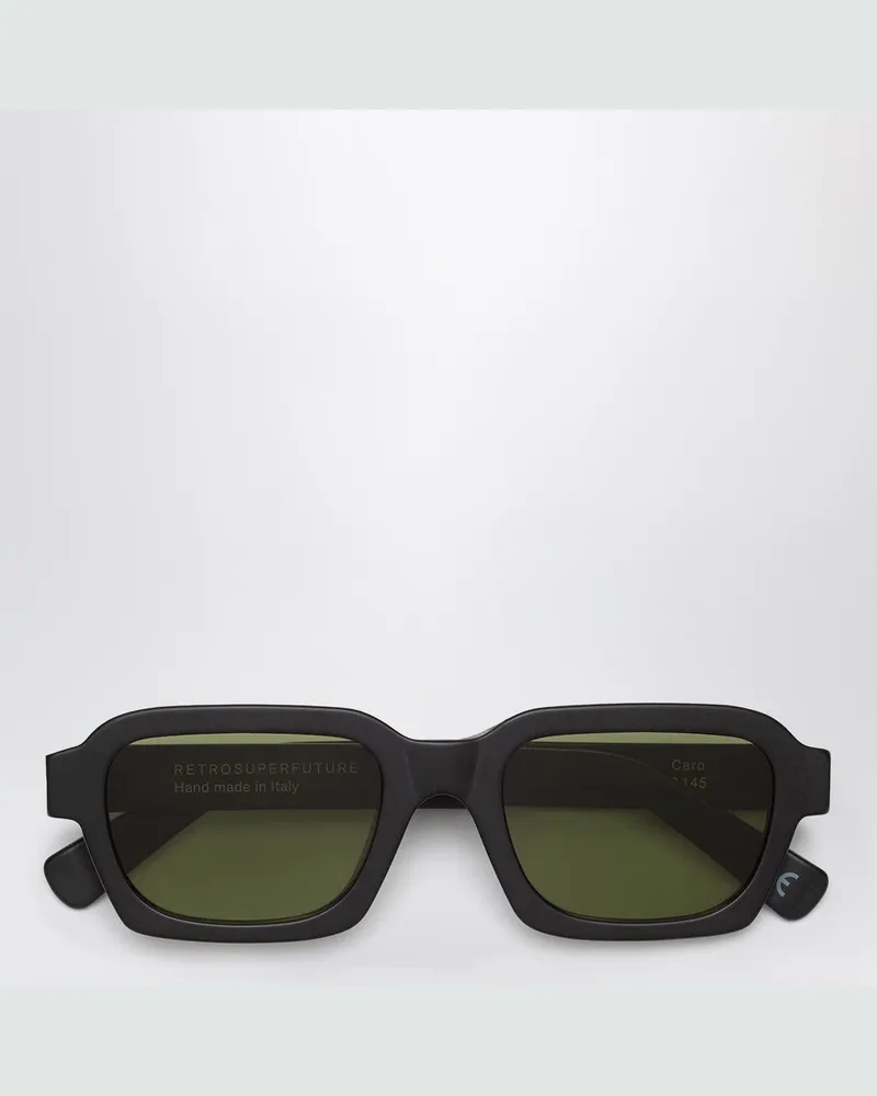 RETROSUPERFUTURE Schwarze Sonnenbrille Caro Black