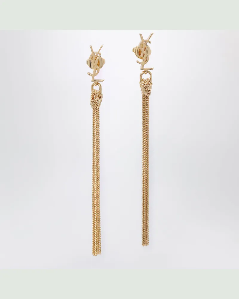 Saint Laurent Cassandre Ohrhänger in goldfarbenem Metall Metal