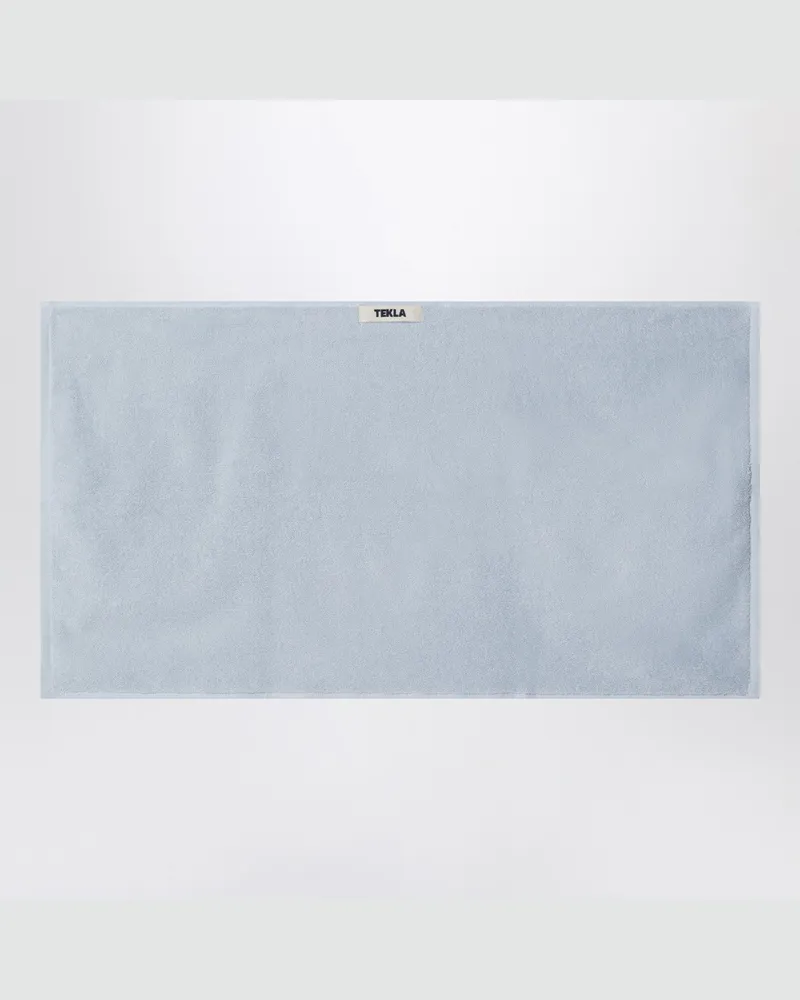 TEKLA Hellblau gestreiftes Badetuch 50x90 cm Light