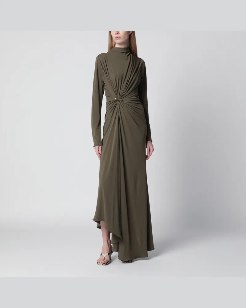 Bottega Veneta Kleid aus Viskose-Crêpe-Jersey Green