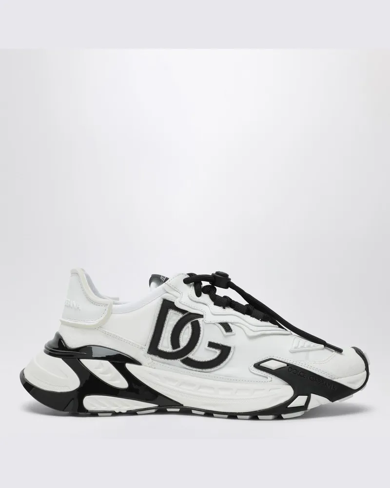 Dolce & Gabbana Sneaker Tag schneller schwarz und weiß Weiß