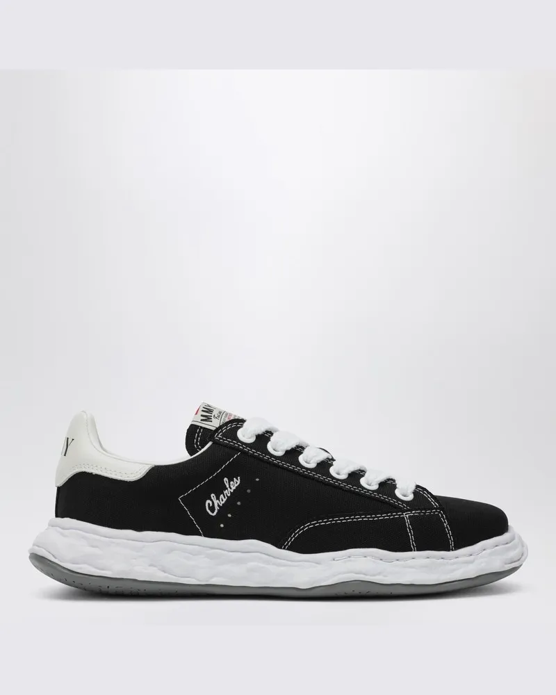 MIHARAYASUHIRO Charles OG schwarze Leinenschuhe Grau