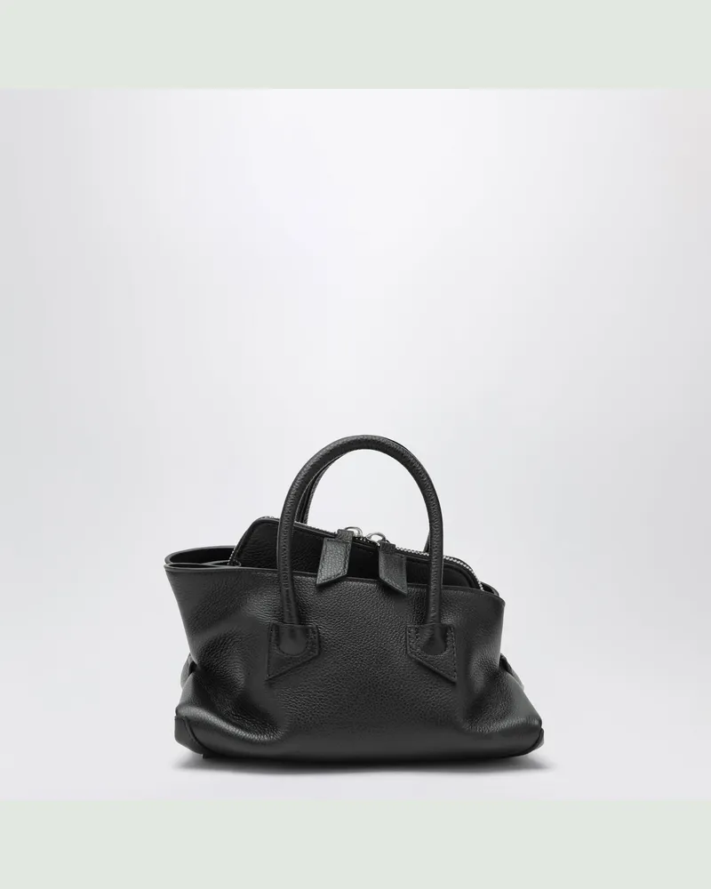 ATTICO La Passeggiata Mini Tasche aus schwarzem Leder Black