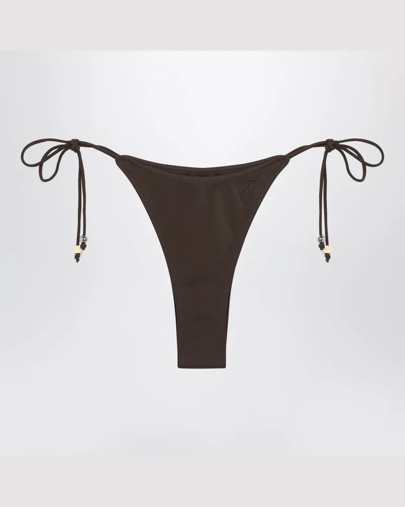 Jacquemus Braune Bikinihose Triangle Brown