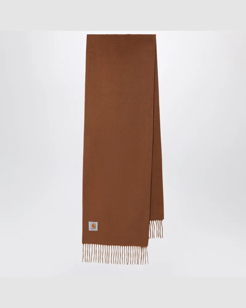 Carhartt WIP Brown Clan Wool Scarf Brown