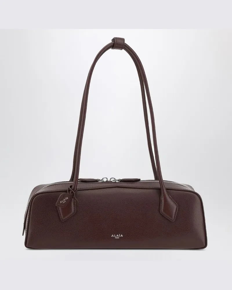 Alaïa Granatrote Le Teckel Tasche in mittlerer Größe Burgunderrot