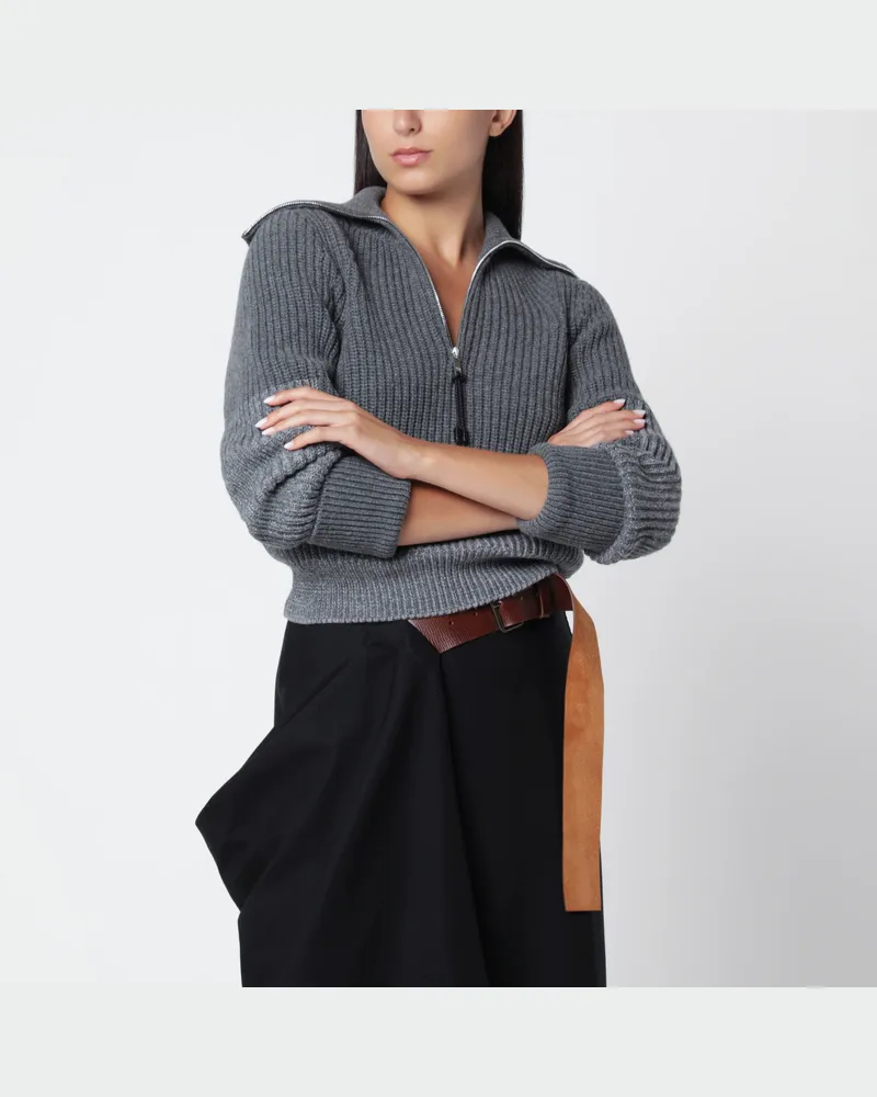 Bottega Veneta Grauer Pullover aus Wolle und Kaschmir Grey