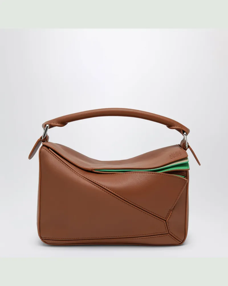 Loewe Kleine Puzzle Layered Tasche aus Multicolor-Squirrel-Leder Multicolor