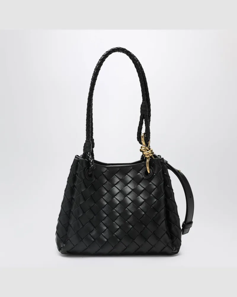 Bottega Veneta Kleine schwarze Parachute-Tasche Black