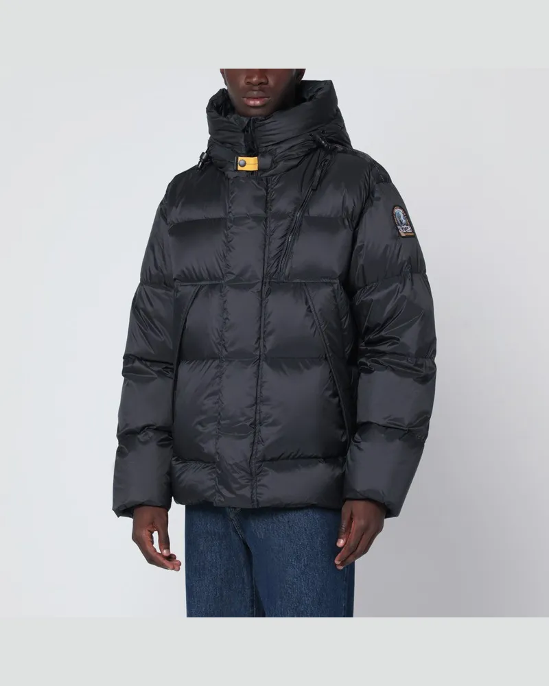 Parajumpers Schwarze Cloud Daunenjacke mit Kapuze Schwarz
