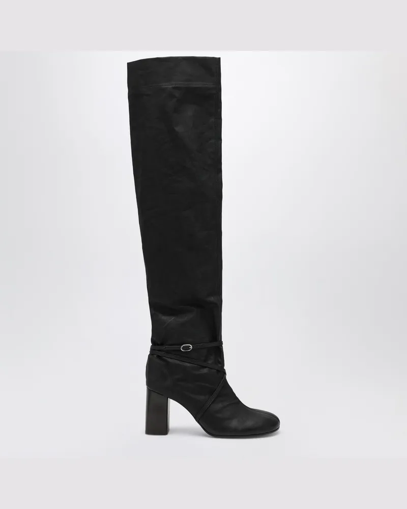 Christophe Lemaire Hohe Anatomic Stiefel in Onyx Grey