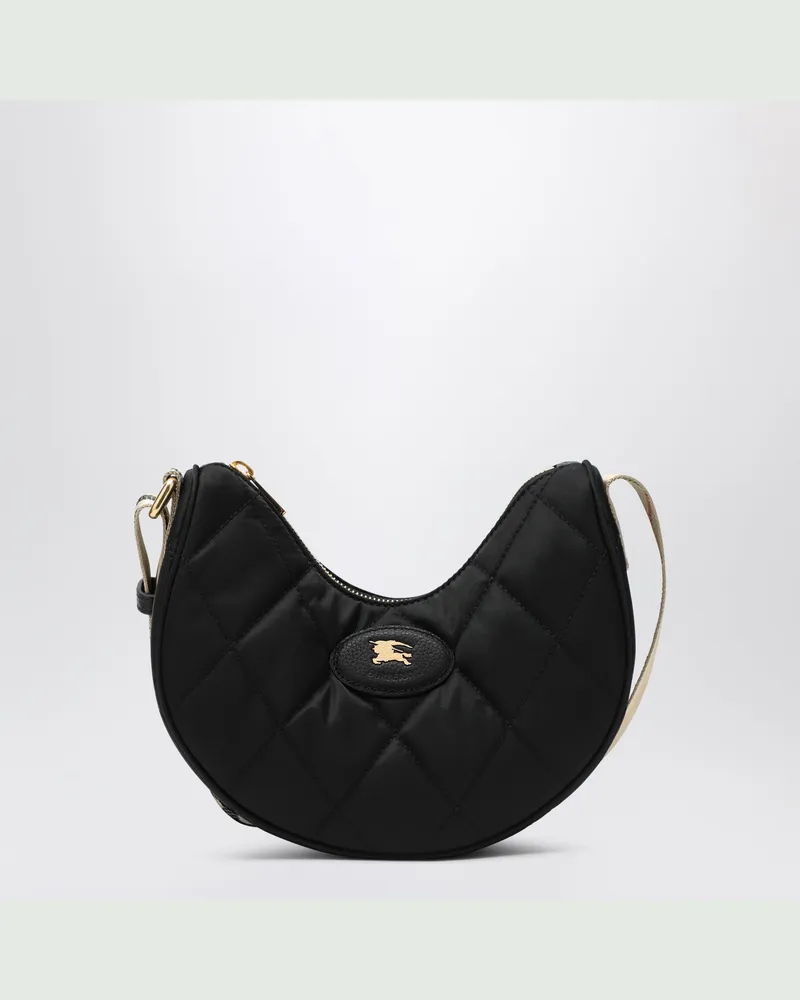 Burberry Schwarze Hufeisen-Schultertasche Black