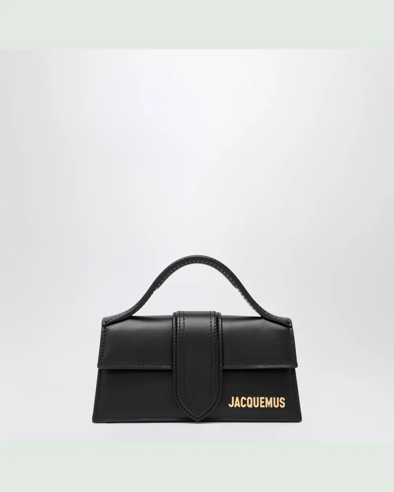 Jacquemus Kleine Bambino Umhängetasche aus Leder in Schwarz Black