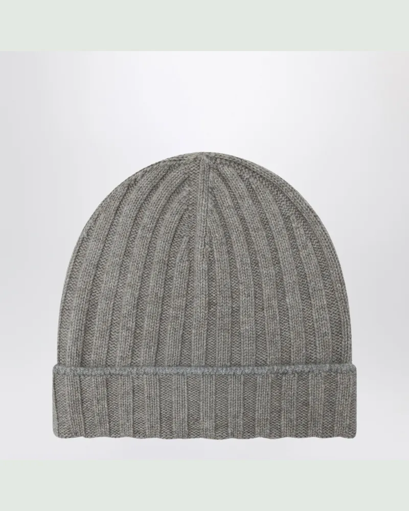 Brunello Cucinelli Kaschmirmütze in Grau Grey