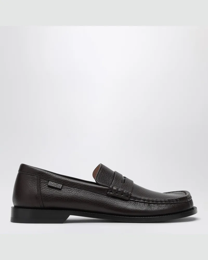 Loewe Campo Loafer in dunklem Burgunderrot Red