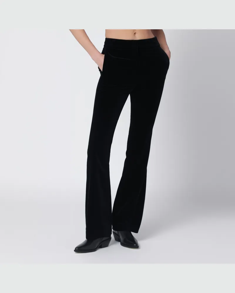 Golden Goose Schwarze Samthose Black