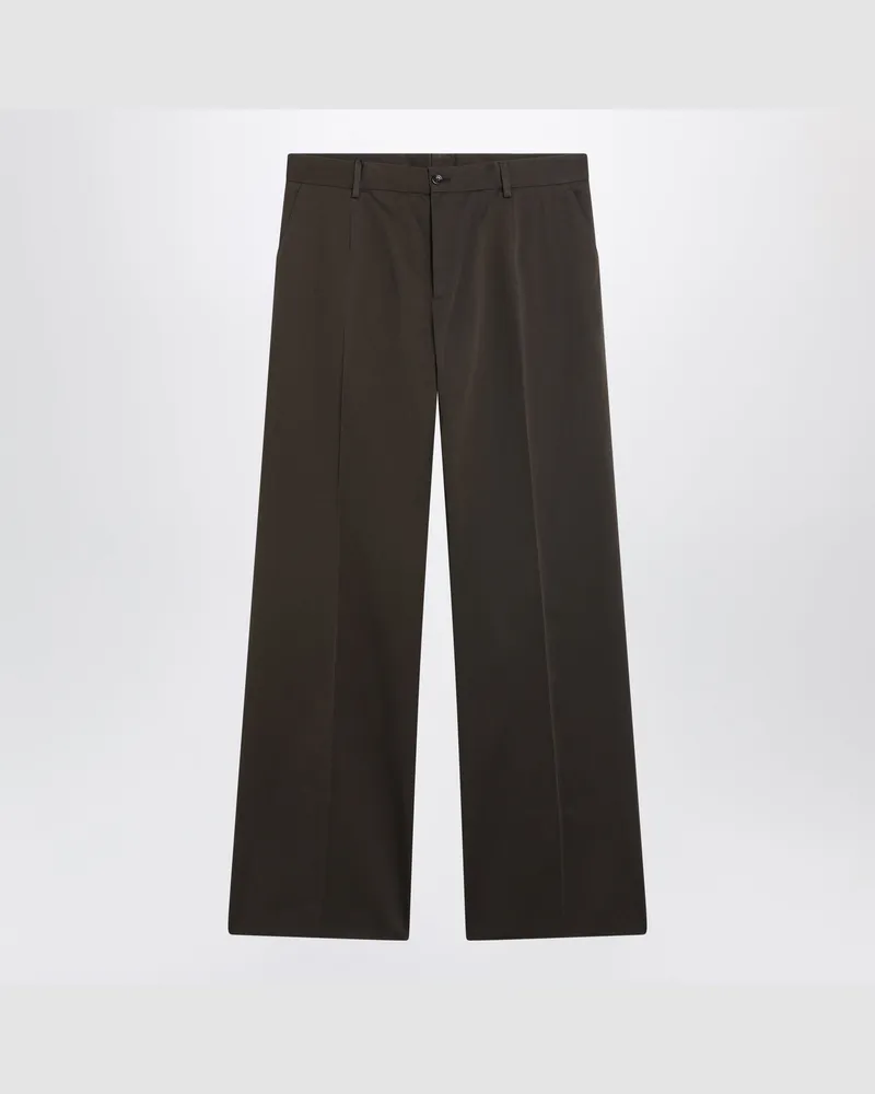 Dolce & Gabbana Sartoriale Baumwollhose in Braun Brown