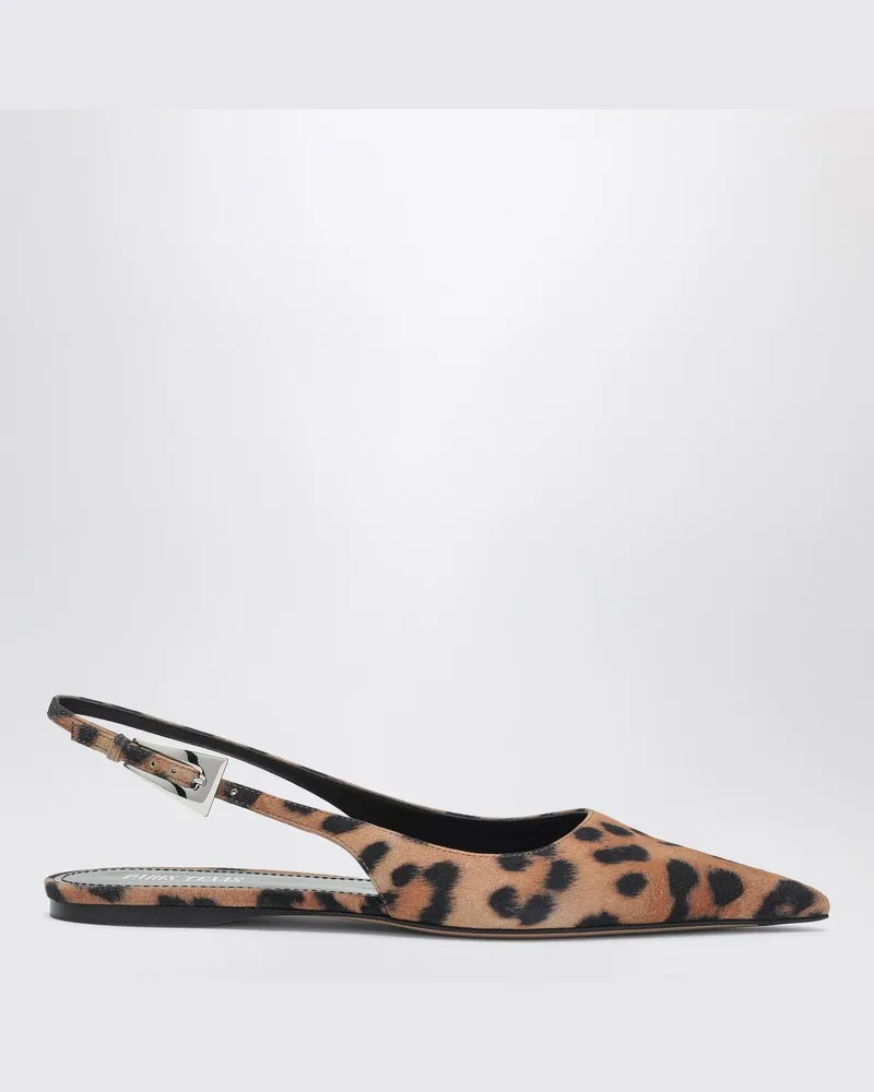 Paris Texas Niedriger Slingback Jessica mit Leopardenmuster Mehrfarbig