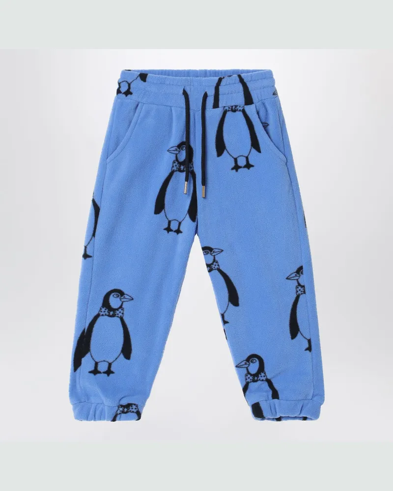 Mini Rodini Blaue Jogginghose mit Pinguinen 