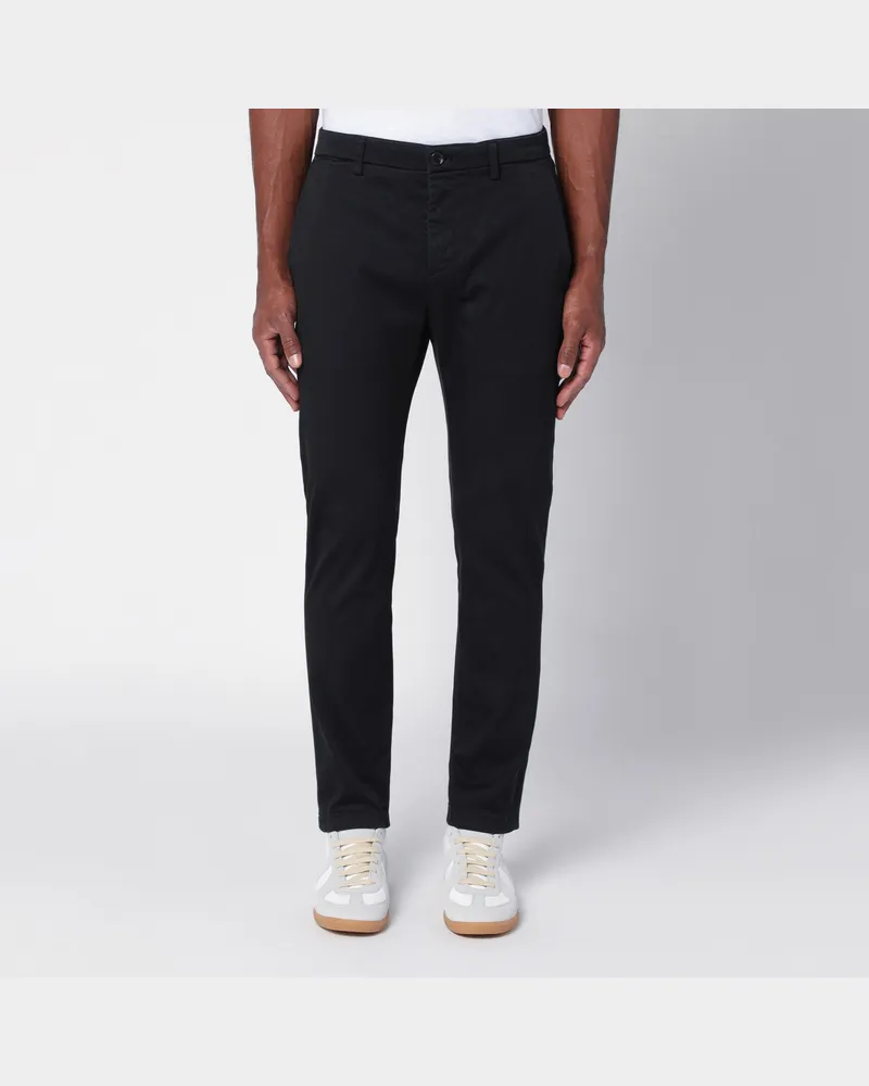 Department 5 Schwarze Hose aus Baumwolle Black