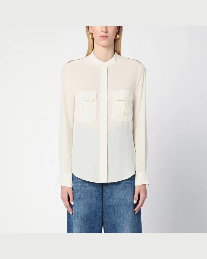 Chloé Elfenbeinfarbene Bluse aus Seide White