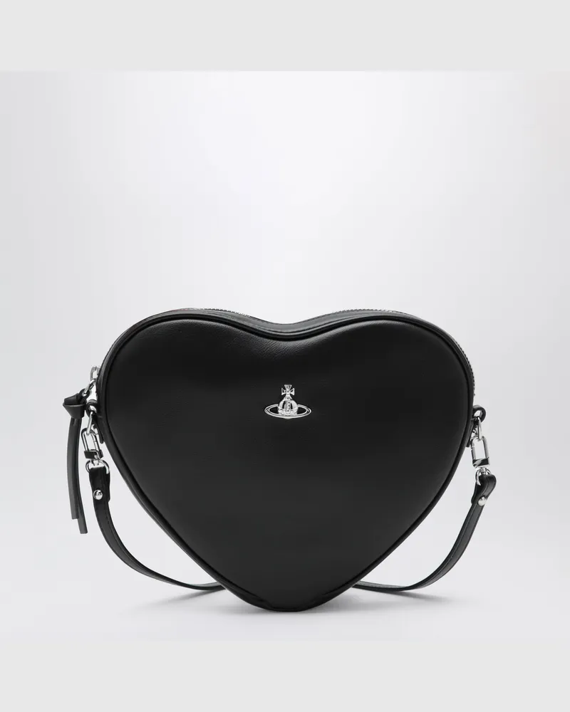 Vivienne Westwood Schwarze Alexa Heart Schultertasche Black