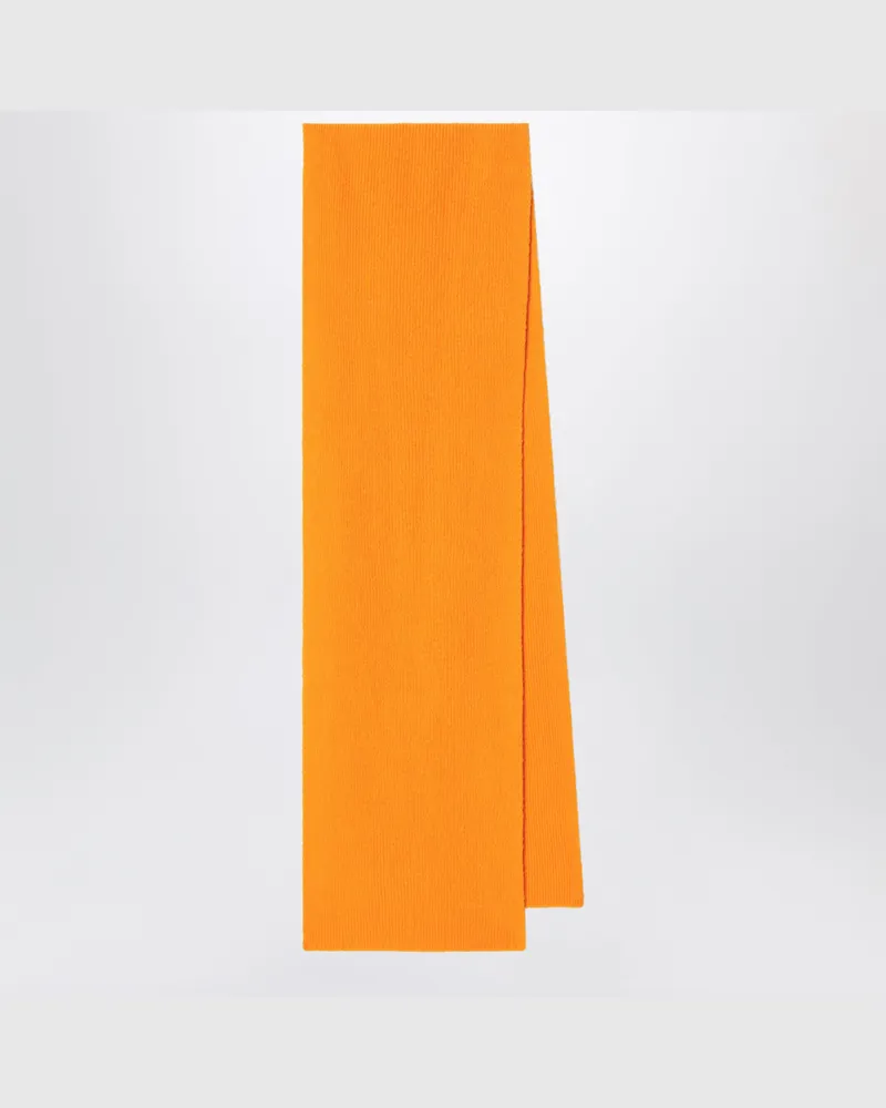 Le Bonnet Schal aus Wolle und Caregora in Orange Peel Orange