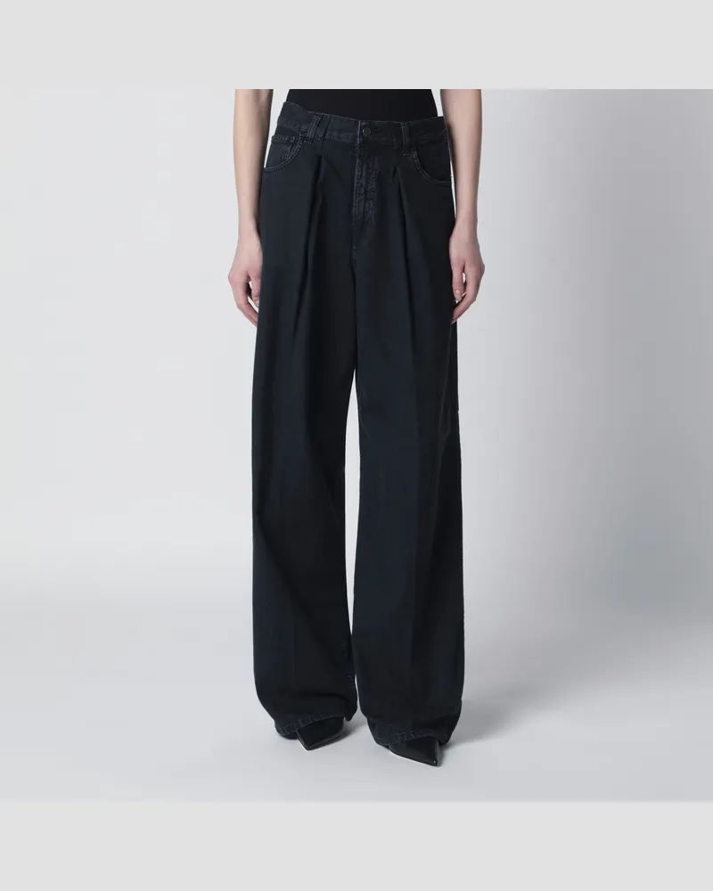 Haikure Kohlefarbene Candy-Jeans mit Falten Grey